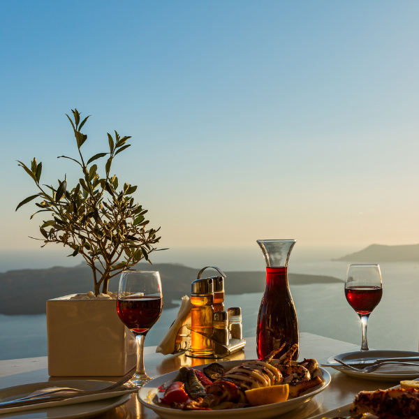 greek wine view