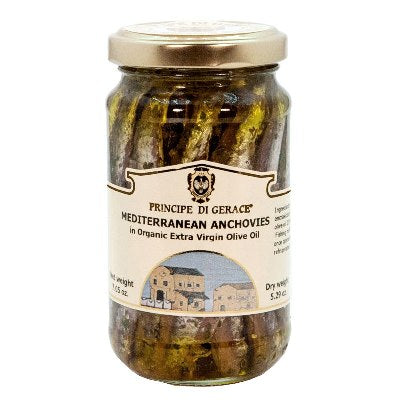 Mediterranean Anchovies (whole) in Organic Extra Virgin Olive Oil