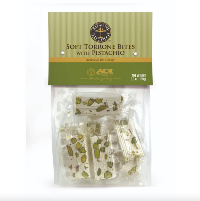 ADI Apicoltura Organic Soft Torroncini Bites with Pistachio 5.3 oz