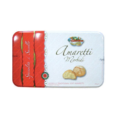 La Sassellese Soft Amaretti Cookies 14 oz tin